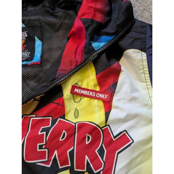 Members Only Tom & Jerry Limited Edition Print Windbreaker Rain Jacket - Large - Picture 6 of 16